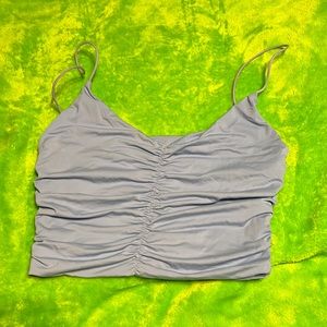 Cute pastel blue crop top!